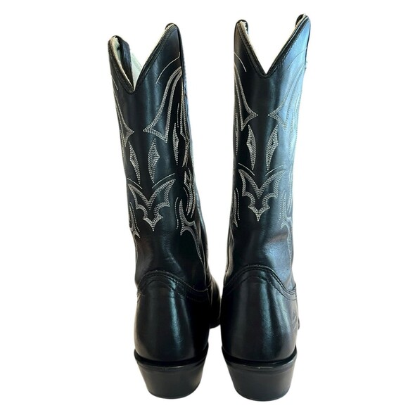 Harley Davidson Boots Leather Cowboy Western Mens Sz 9 WIDE  Black - Picture 8 of 14
